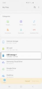How to Transfer Photos from Samsung S7 to USB Stick Step 6
