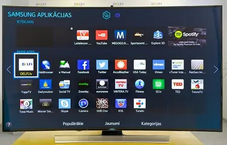 preinstalled apps on Samsung TV