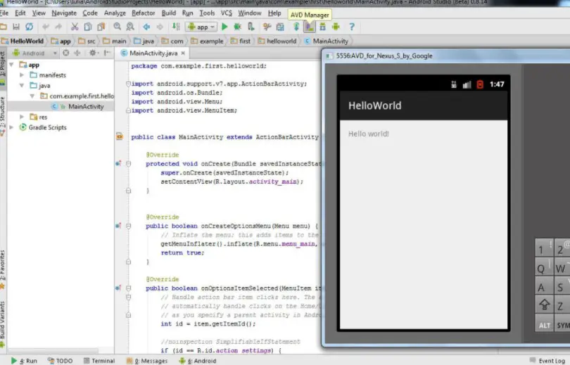How to import APK file in Android studio