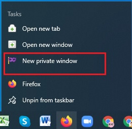 Firefox New Private Window