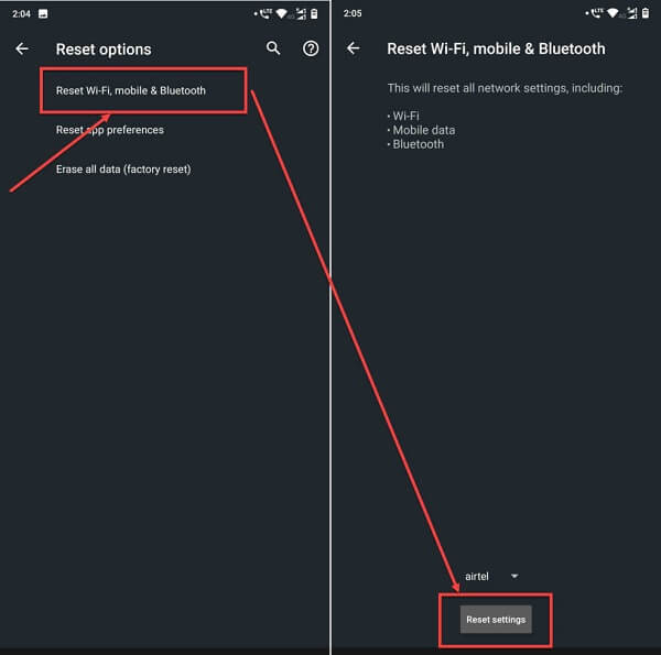 How To Reset Network Settings On Android 2
