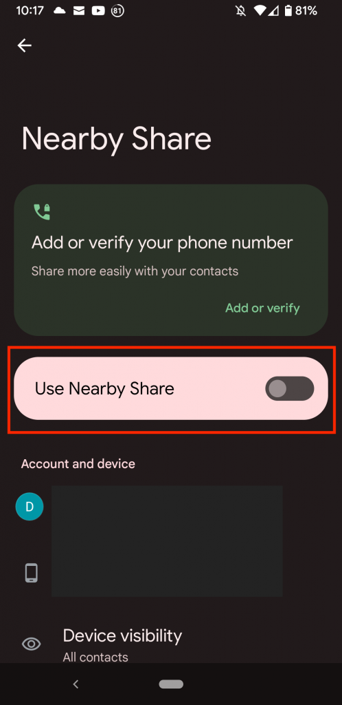 android 12 wifi password - Nearby share